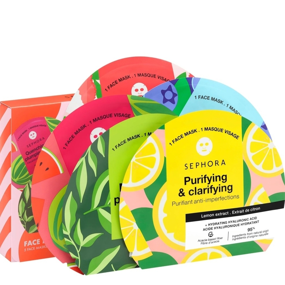 Sephora Purifying & Clarifying Face Mask Set - Red, Green, Yellow